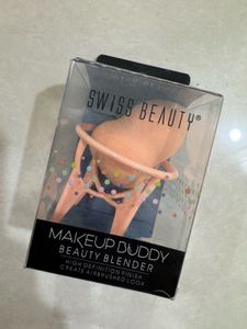 NEW! SWISS BEAUTY Makeup Blender Sponge + Stand