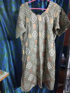 Bandhani Print Cotton Kurti