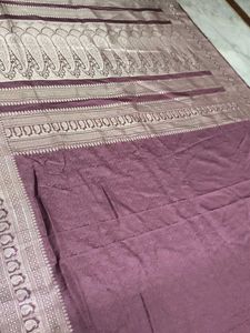 Mauve Banarasi Silk Saree