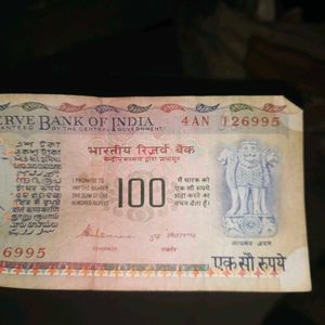 Rare Old Indian 100 Rupees 4 Note +Free Gift 🎁