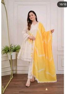 Yellow Colour Shifli Designer Plus Size Dress