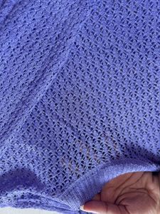Purple Cutwork Knit top-never worn