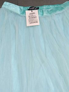 Aqua Tulle Skirt