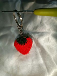 Strawberry Keychain Charm