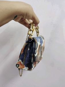 Floral Mini Top Handle Bag