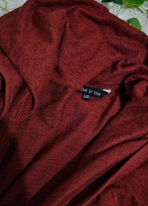 Red Long Sleeve Coat