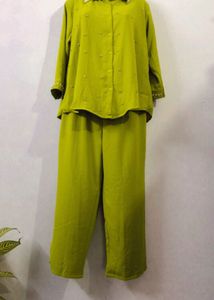 Cord Set Lime Green Embellished