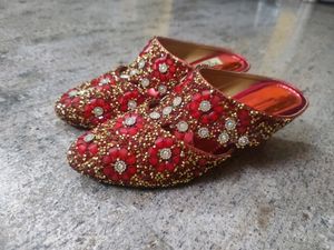 Red Shimmery Heels
