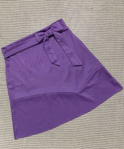 Purple Bow Mini Skirt