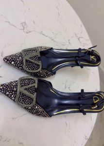 Valentino Stone Embellished Mules ✨🪩