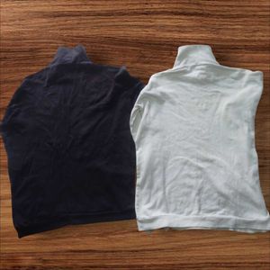 Pack Of 2 Cozy Elegance Black And White High Neck