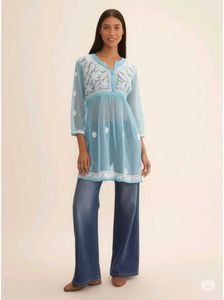 Chikankari Embroidered Tunic