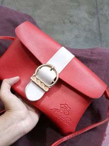 Red handbag and Clutch