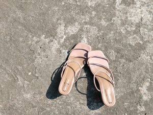 Elegant Nude Strappy Sandals
