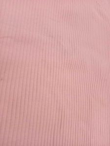 Pink Ribbed Crop Top