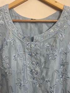 Embroidered Kurta Pant Set