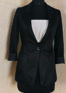 Classic Korean Black Blazer