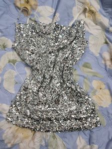 heavy beaded imported sequin top💕🤍🩶
