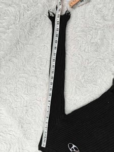 SHEIN Distressed Knit Top