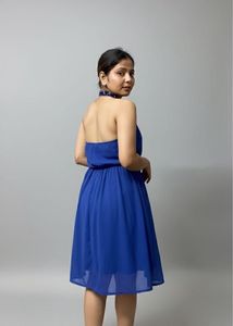 Blue Halter Dress Offer