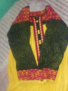 Stylish Yellow Kurti