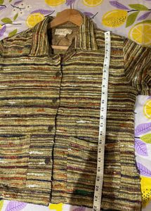 Unique Striped Texture Jacket