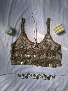 Beaded Crop Top