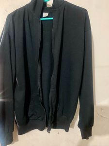 Black Zip-Up Hoodie