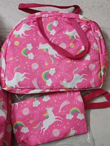 New  3 Pcs Combo Set Consist of School/picnic Bag