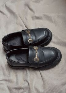 Chunky Black Loafers- SIZE 3