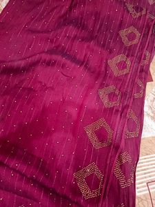 Elegant maroon Saree