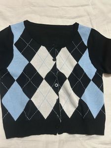 Button Knit Cardigan Top