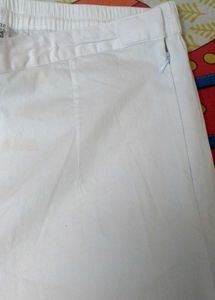 Women cotton pant white