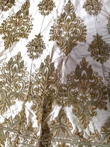 Elegant Gold Embroidered Lehenga Set