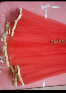 Red ♥️ Lehenga And Choli With Dupattaa 🎉