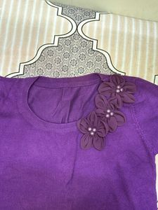 Flower Detail Sweater