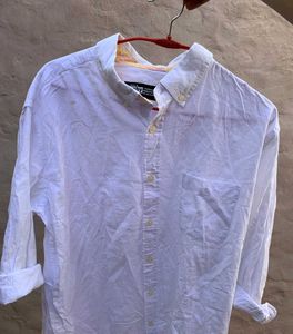 Men's White branded Casual Shirt