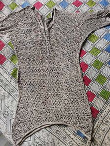Grey Knit Top