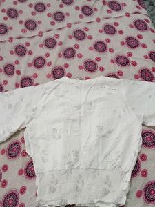 White Floral Top