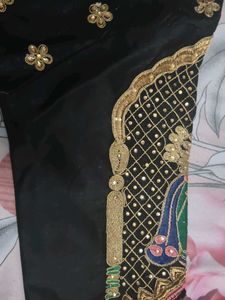 Elegant Black Embellished Blouse