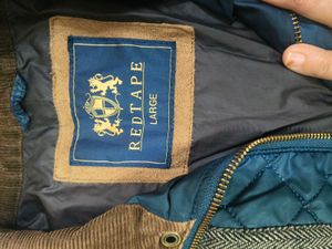 Red Tape Jacket with Brown Details in L 40 size