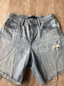 Light Wash Denim Shorts