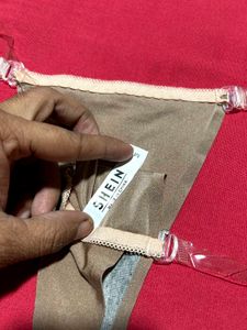 SHEIN Lace Slip Set with Stockings