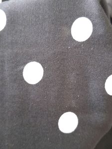 Polka Printed Black Palazzo Pants
