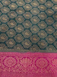 Green &amp; Pink Art Silk Saree
