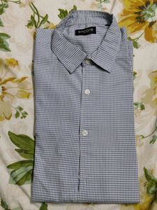 Encore Blue Checked Shirt