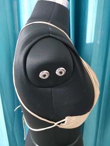 Golden Satin Bralette Top