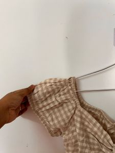 Topshop Women’s Beige Playsuit