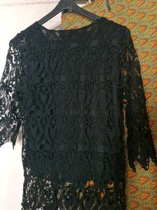 Black Top With Attached Inner 🖤👌