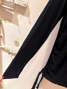 Beautiful Black Wrap Top
